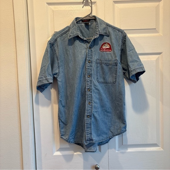 Vintage UltraClub Collection Denim Button Up Shirt - Size Small - Picture 1 of 7